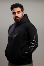 ⁦Black Night Strike Hoodie⁩ - الصورة ⁦3⁩